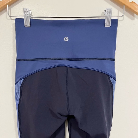Lululemon Colour Me Ombre Crop *21" Midnight Navy/Gatsby Blue/Visto Blue 4 - Picture 11 of 16